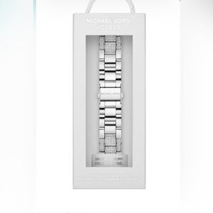 Michael Kors Silver Watch Band with Sparkling Accents